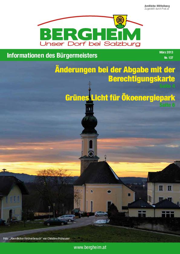 Gemeinde Bergheim - Startseite - Bürgerservice - Gemeindezeitung